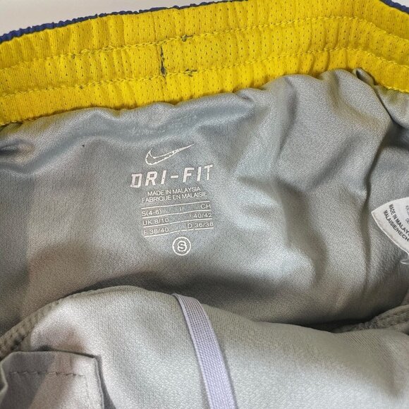 Nike Womens Dri-Fit Running Gym Shorts Purple S Drawstring Lightweight Athletic - Picture 4 of 11